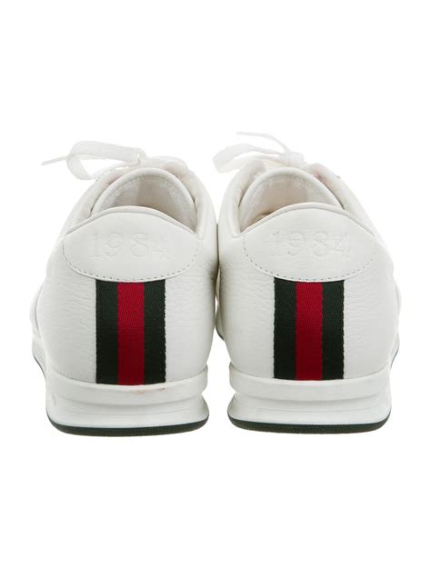 class a gucci sneakers|1984 anniversary Gucci classic sneakers.